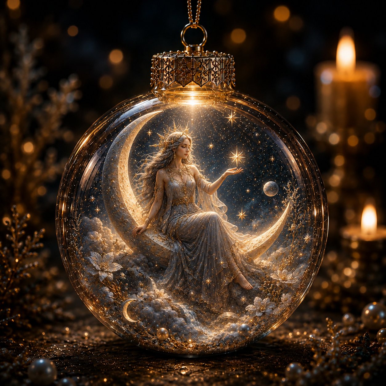⏳ Last Day 49% OFF – ✝️ Illuminated 3D Christian Faith Ornament Collection | Clear Globe with Sacred Figures, Warm Golden Glow & 8 Meaningful Designs ✨