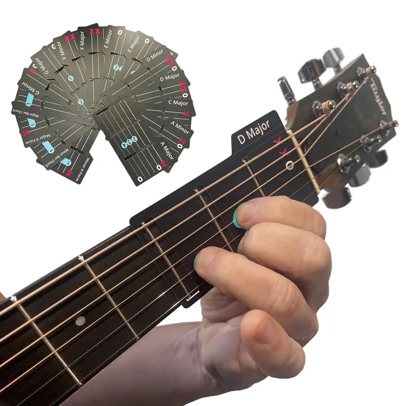 Guitar Chord Cards for Beginners（15 cards）