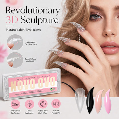 🖤✨3D Gothic Claw Press-On Nails | Instant Salon Drama
