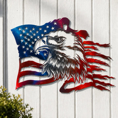 🦅 Freedom Eagle American Flag Wall Art
