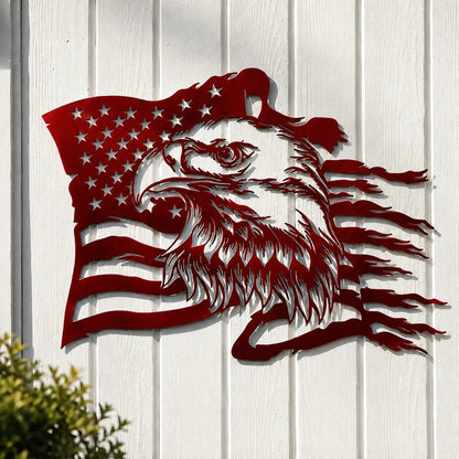 🦅 Freedom Eagle American Flag Wall Art