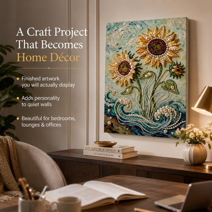 ✨ LAST DAY 49% OFF – Premium Pearl Self-Adhesive Canvas Art Kit | Pre-Printed Oil Canvas with Acrylic Pearl Pieces DIY Elegant 40×50cm Wall Decor 🖼️💎