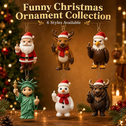 🔥 LAST DAY 49% OFF – 😂🎄 Naughty Christmas Character Ornament Collection