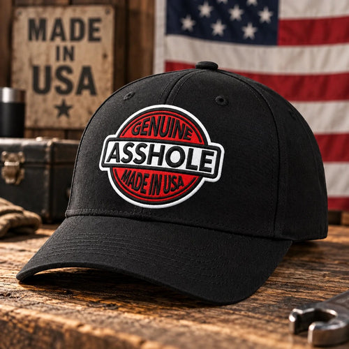 🔥Last Day: 49% OFF🔥 Genuine Asshole Hat | Funny Embroidered Attitude Cap-Made by Jim