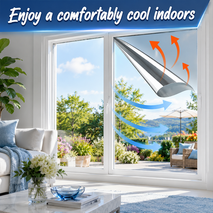 Static Cling Window Privacy Film UV Blocking Mirror Tint