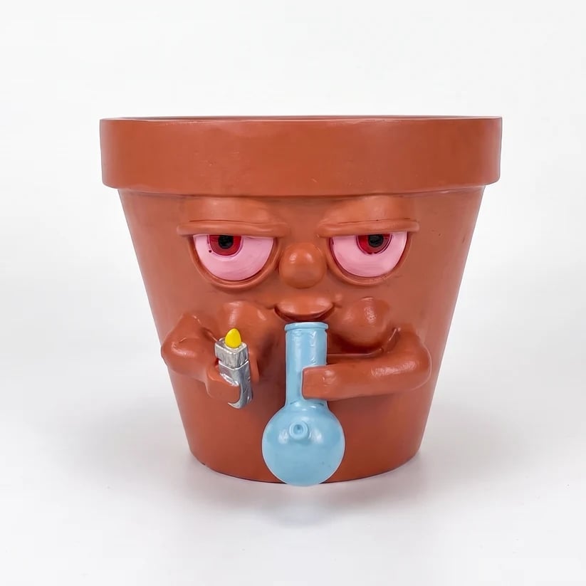 ⏳ Last Day 49% OFF – 🌱 Funny Laid-Back Character Planter | Cute Cartoon Plant Pot for Succulents, Cactus, Desks, Shelves & Office Décor 😎✨