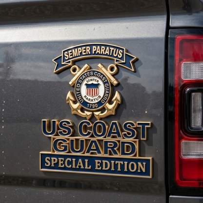 ⚓️Last Day Promo: 49% OFF 🎖️-US Coast Guard Semper Paratus Car Emblem Metal Badge - ✈️Buy 2 Free Shipping Today!