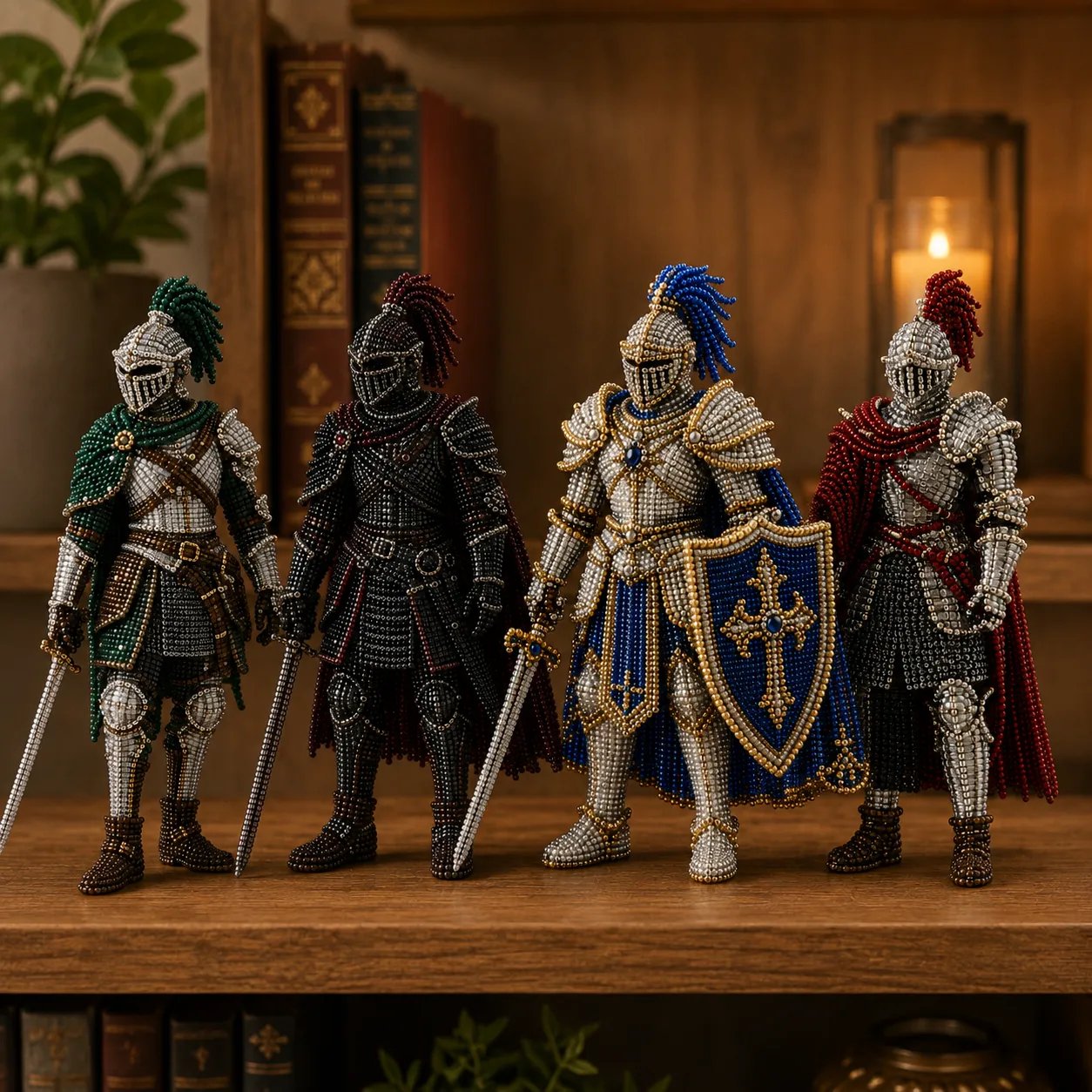 ⏳ Last Day 49% OFF – ⚔️ Beginner-Friendly DIY Legendary Medieval Knight 3D Beaded Figure Kit | Complete Kit with All Tools & Step-by-Step Guide Included 💕