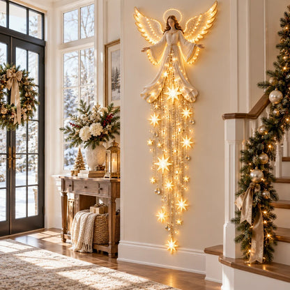 🔥Angel Blessing Starfall Wall Light™ – Heavenly Christmas Wall Decor