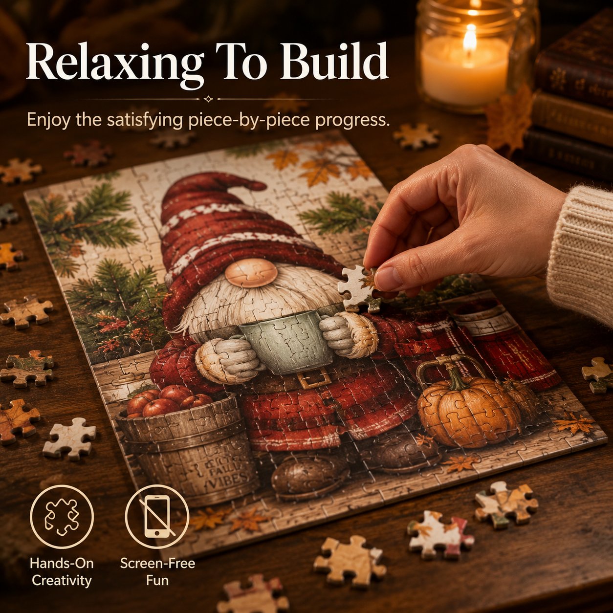 🔥Last Day 49% OFF - 🧙‍♂️🧩Gnome Tales Jigsaw Puzzle 1000 Piece