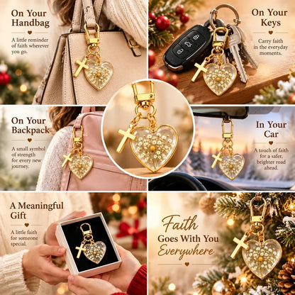 ⏳ Last Day 50% OFF –✝️ Mustard Seed Faith Keychain — Keep Believing