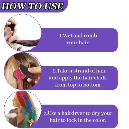 🔥😍Temporary Hair Chalk Set for Girls