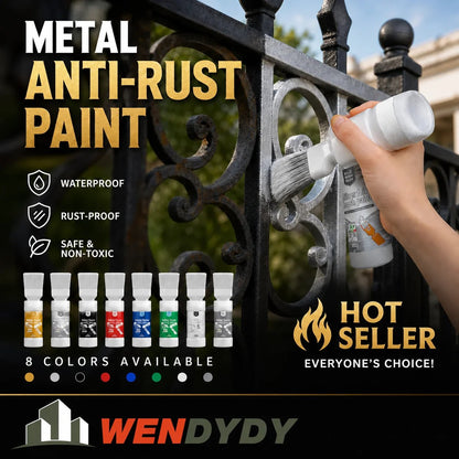 🔥HOT SALE🔥✨New Arrival✨🖌️🏠Water-Based Metallic Silver Paint with Built-in Brush💥👍