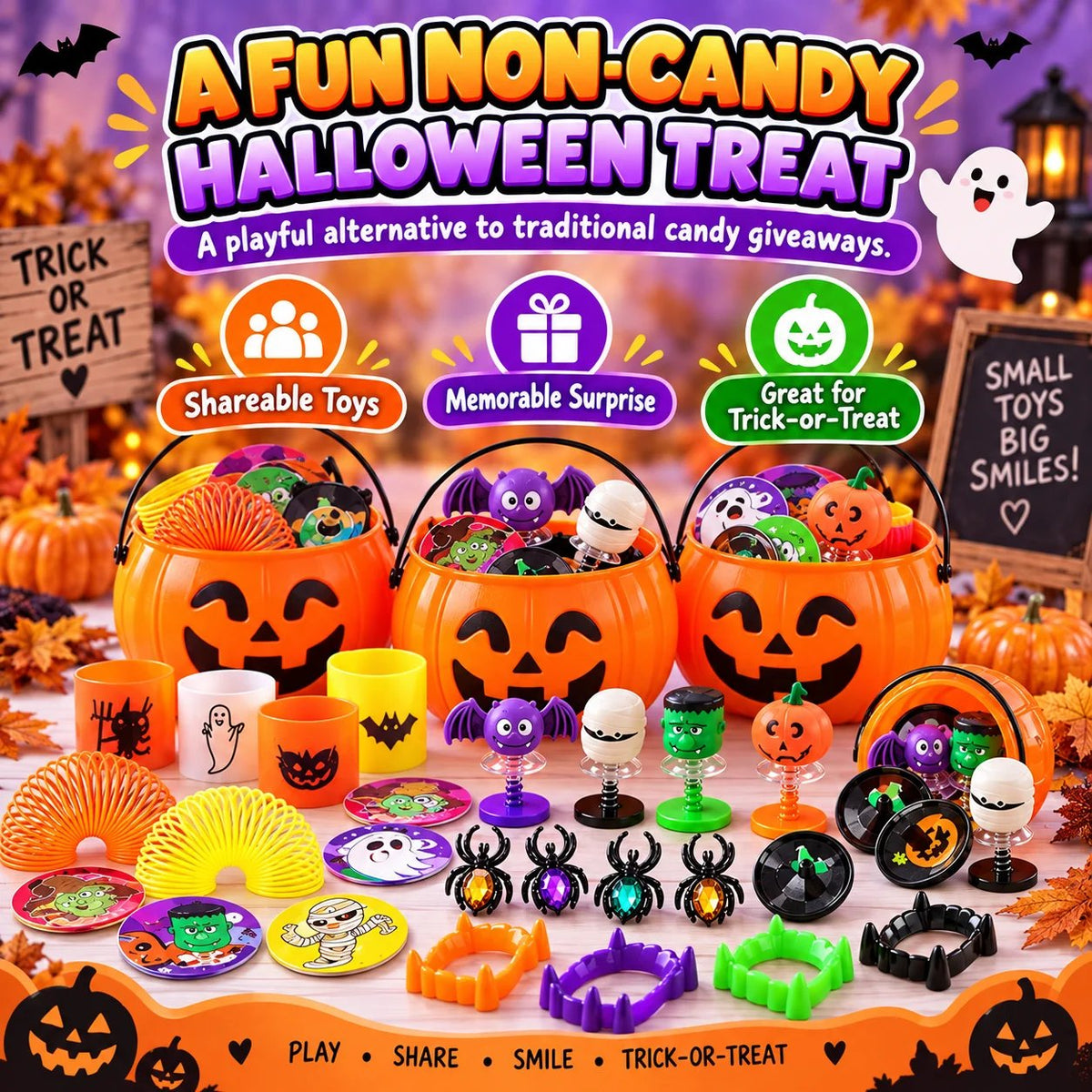 🎃144PCS Halloween Toy and Gift Set for Kids