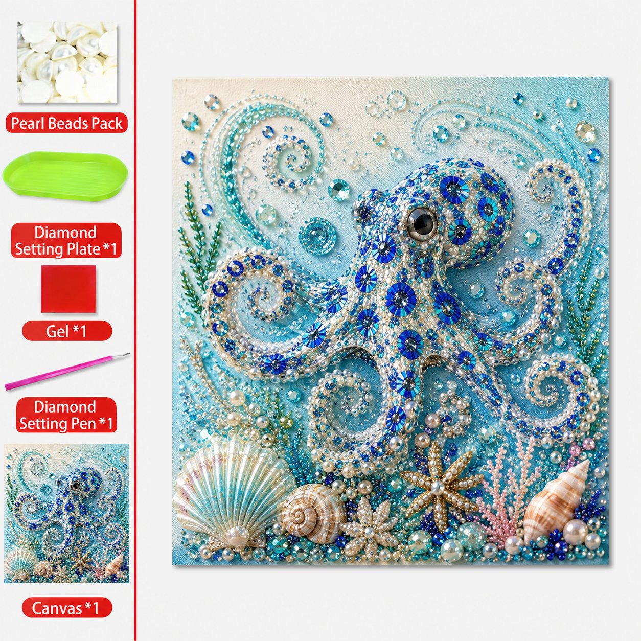 🔥 Last Day 49% OFF - 🌊✨ Ocean Theme Pearl Art DIY Kit (📦Buy 2 Free Shipping)