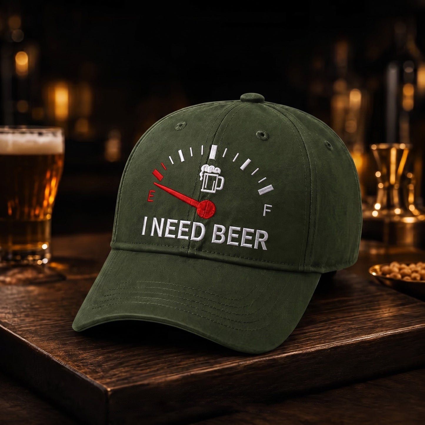 🔥LAST DAY 50% OFF - 🍺 I NEED BEER Embroidered Baseball Cap – Unisex Memorial Hat🧢
