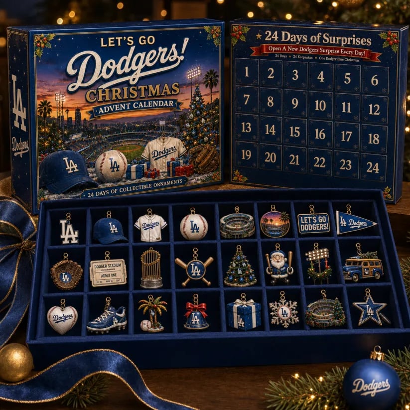 🎄 Let’s Go Dodgers! Baseball Christmas Advent Calendar