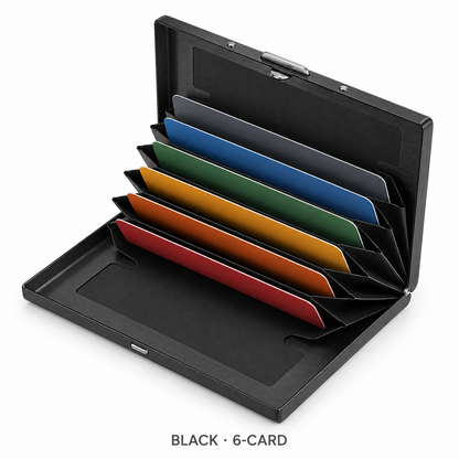 🔥RFID-Blocking Stainless Steel Card Wallet – Organized, Secure & Pocket-Ready 🔒