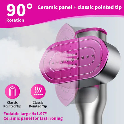 2026 Upgrade Garment Steamer for Clothes, Portable Travel Clothing Steamer Iron