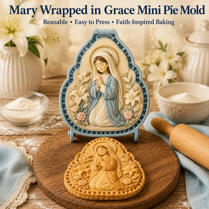 ⏳ Last Day 49% OFF – ✝️ 16-Design Christian Mini Pie Mold Collection | Reusable Embossed Molds for Shaping Detailed Jesus, Mary, Angels, Crosses, Dove & Faith-Inspired Pies 🥧✨