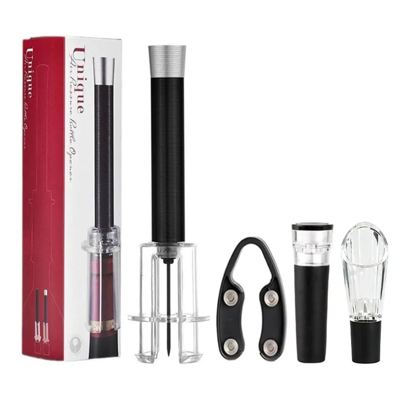 🎉🔥Air Pump Cork Remover Wine Bottle Opener Set