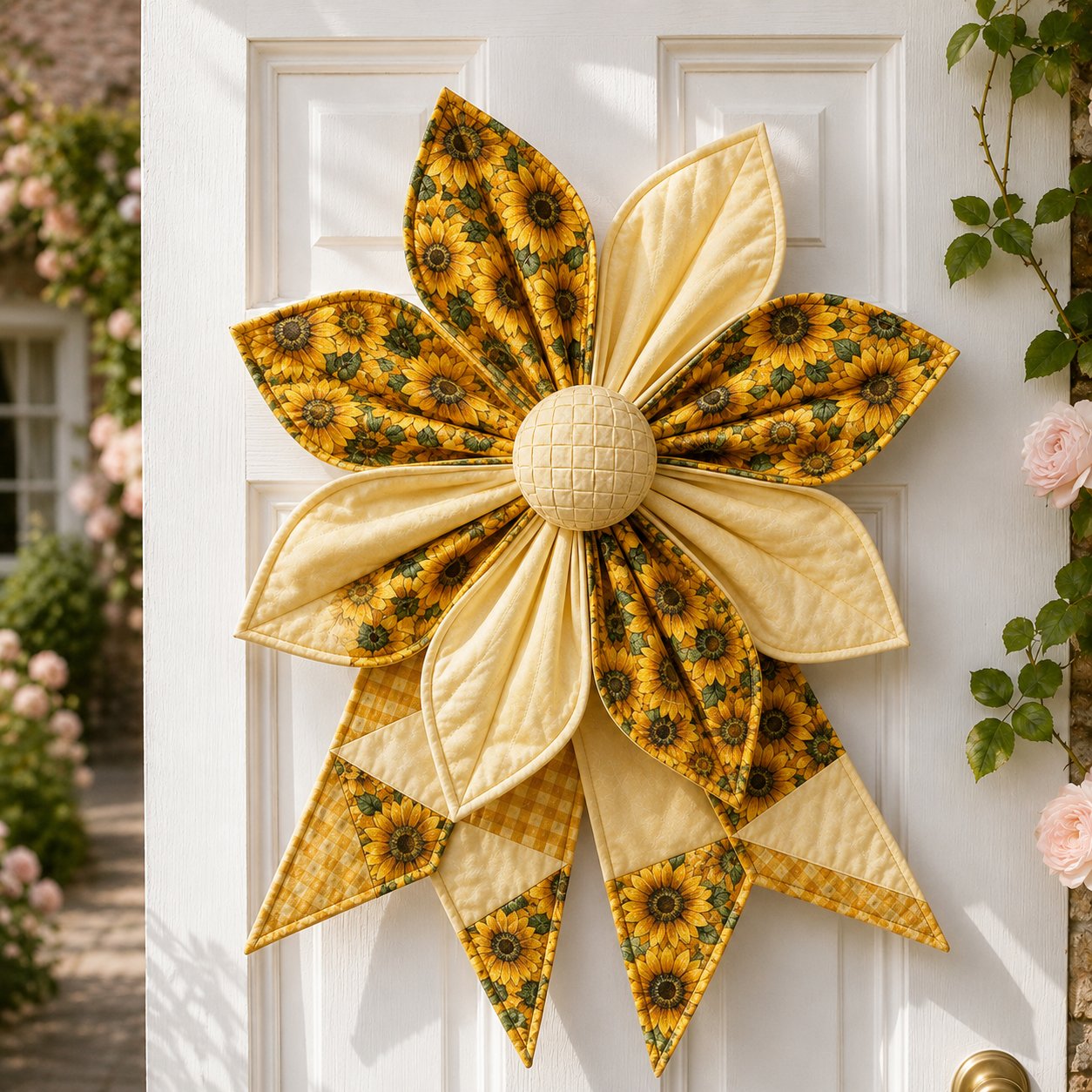 🌸 Beginner-Friendly Oversized Garden Blossom Quilted Bow Sewing Kit | Complete Kit with All Tools & Step-by-Step Guide Included 💕