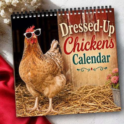 🐔 2027 Farm Chicken Calendar – 12 Months of Farmyard Charm & Feathered Fun