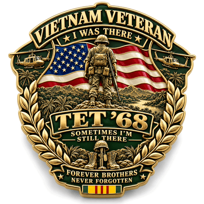🇺🇸 Vietnam Veteran TET ’68 Commemorative Pin