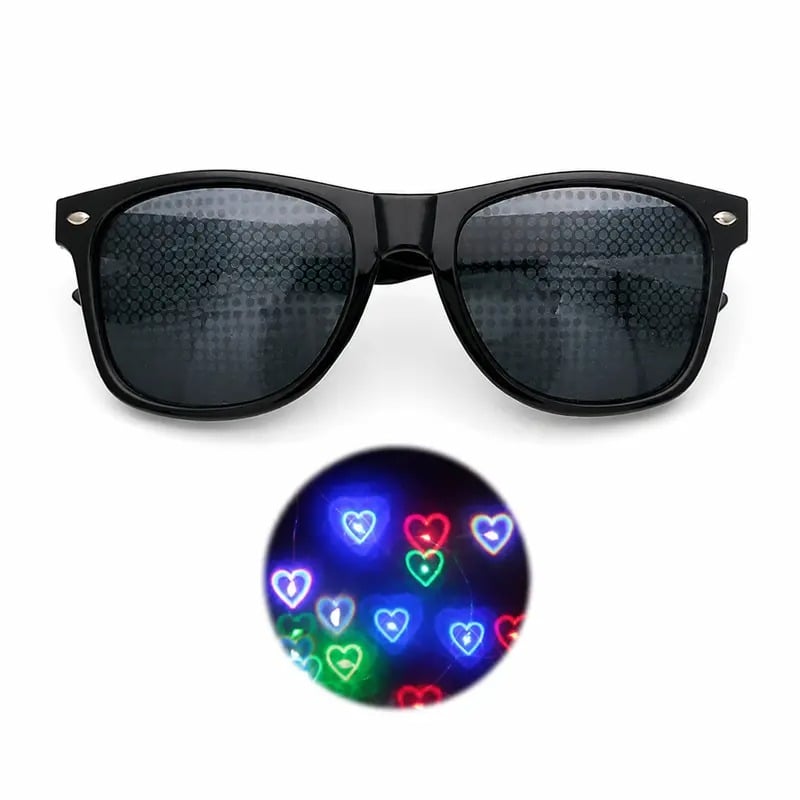 Dollar Sign Diffraction Glasses – Fun Light Effect Party Glasses