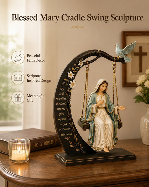 Limited Time Offer Save 50% Today!🔥 Blessed Mary Cradle Swing Sculpture
