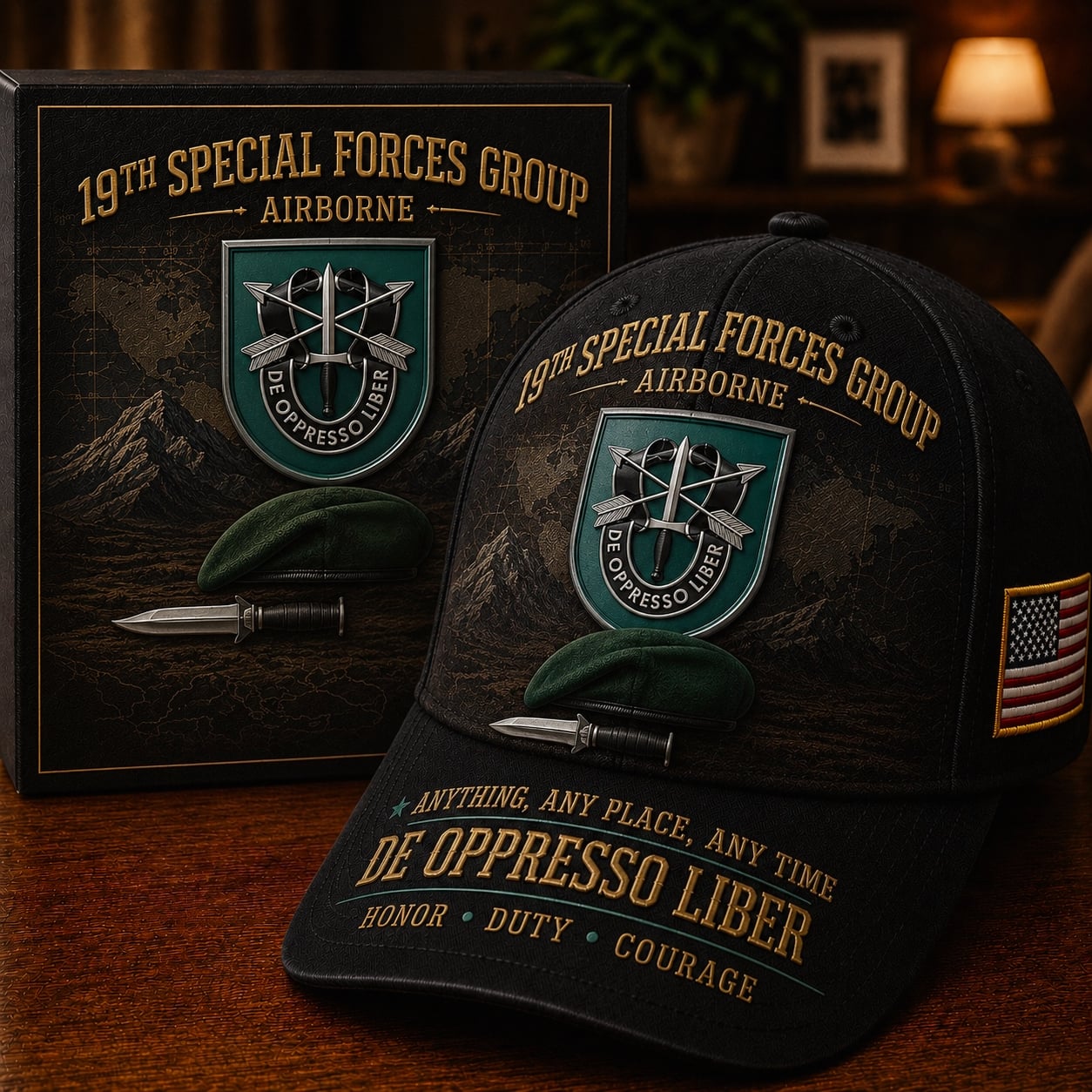 🗡️U.S. Army Special Forces “De Oppresso Liber” Tribute Cap