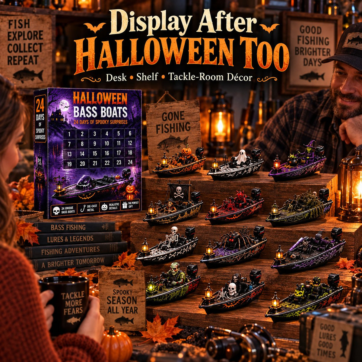 🎃 2026 Haunted Bass Boats Advent Calendar | 24 Surprises