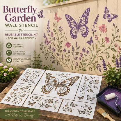 🔥LAST DAY 50% OFF - 🌿 Garden Wall StencilTM – Reusable DIY Kit for Walls, Fences & Patios