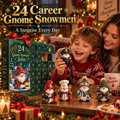 ⛄ Discover Festive Whimsy: 2026 Gnome & Snowman Jobs 24-Day Christmas Countdown Calendar