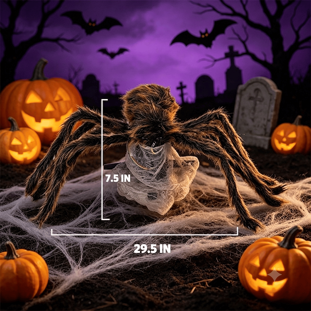 🕷 30 in LED Jumping Spider Animatronic 🕸