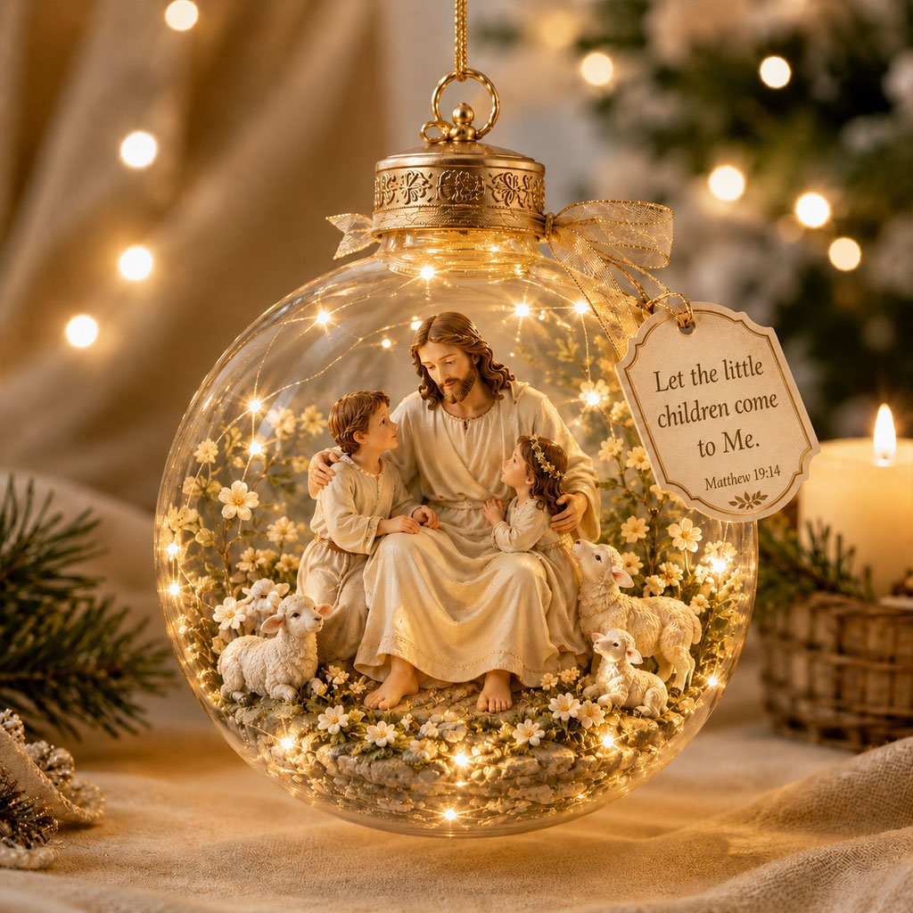🔥Last Day 50% OFF - Illuminated Christian Scripture Keepsake Ornaments