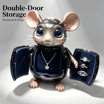 🎁Adorable Mouse Jewelry Organizer Box  Perfect Gift for Her