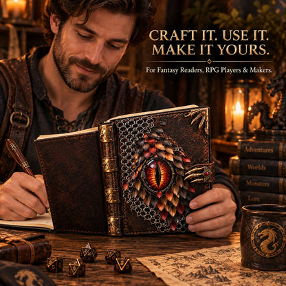 🐉 Dragon Eye Grimoire Cover DIY Kit