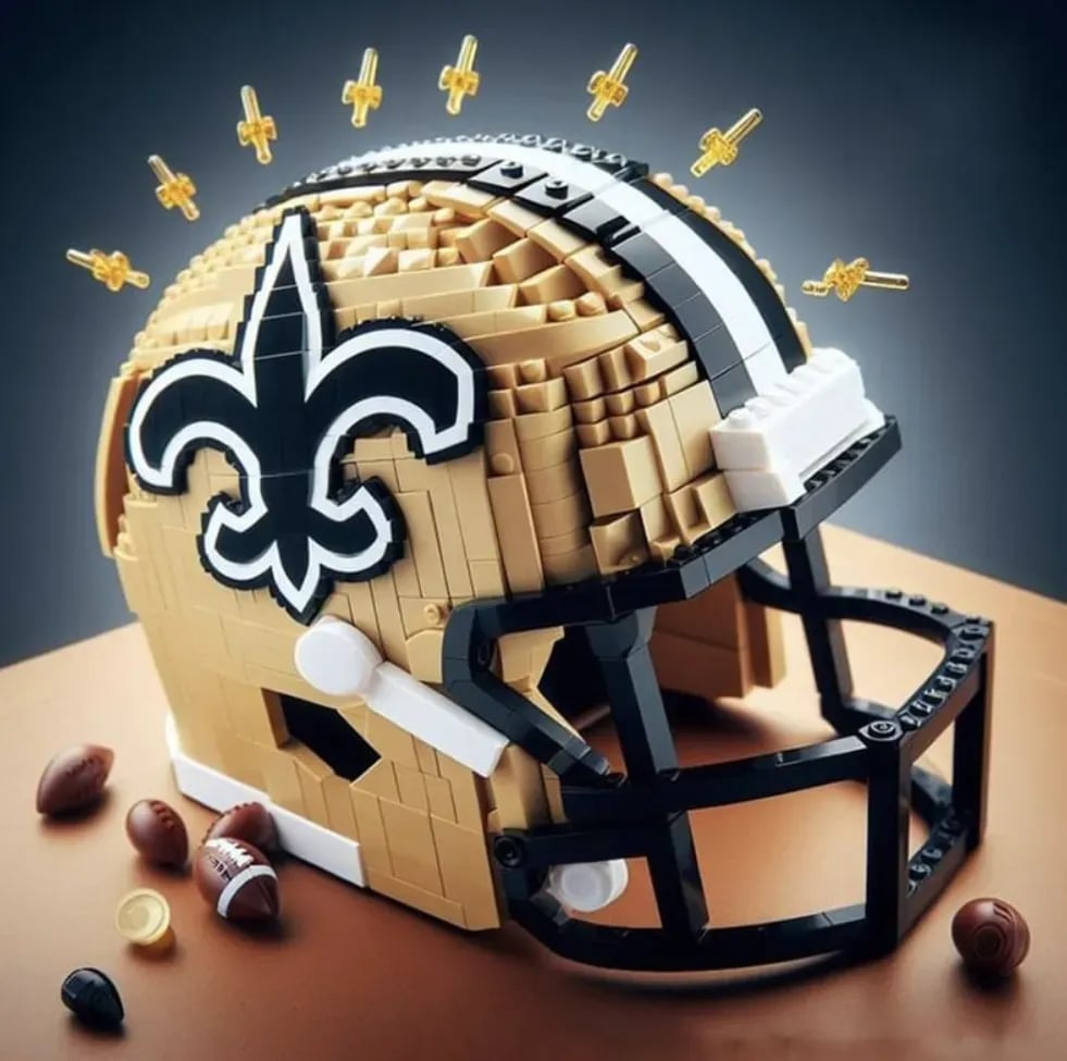 🏈 Building Block Football Helmet – 300+ Piece Collectible Construction Set