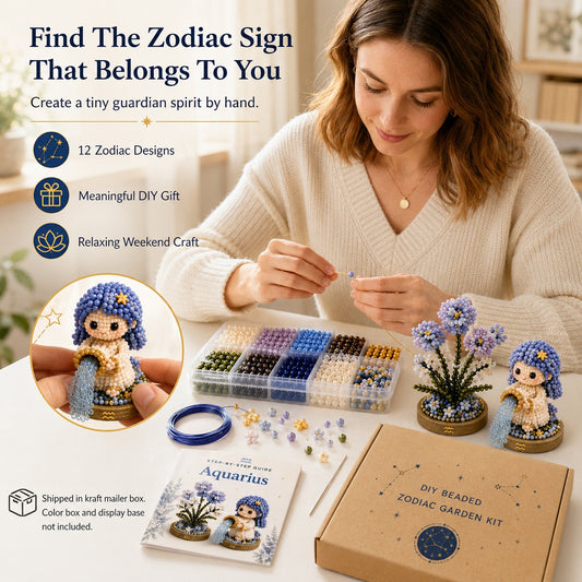 12 Zodiac Signs DIY Beaded Garden Craft Kit