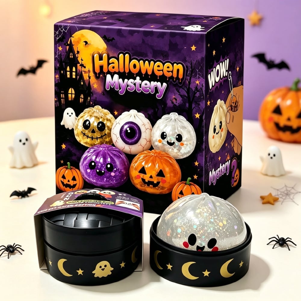 🎃 Halloween Dumpling Stress Toys – Squishy, Spooky & Super Fun!