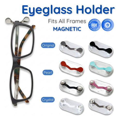 Magnetic Glasses Holder - Premium Strength Magnetic Hold