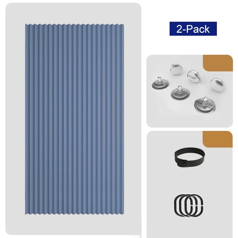 🎉⏰🔥LIMITED TIME 49% OFF! ⭐No-Drill Magnetic Accordion Door Curtain
