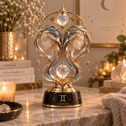 ⏳ Last Day 49% OFF – 🌙 Celestial Zodiac Sculpture | 12 Jewel-Like Zodiac Designs with Golden Details ✨