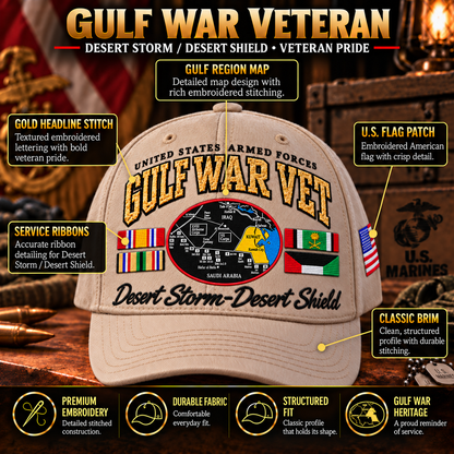 🏆Last Day Promo: 45% OFF! 🏜️Gulf War Veteran Tribute Cap