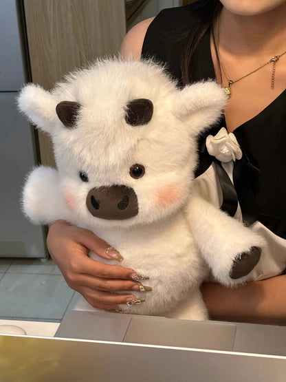 🐂 Highland Cow & Pig Plush | Soft Farm Animal Stuffed Toy
