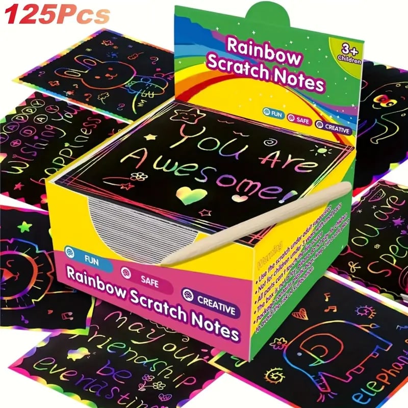 ✨Unwind & Create: 3D City Lights Scratch Art Book🎨