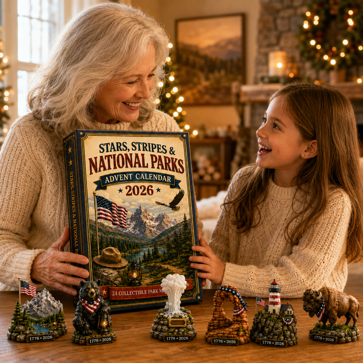 National Parks Adventure Advent Calendar 2026 – 24 Days of American Wilderness, Collector-Grade Miniature Keepsakes, Acrylic Charms Blind Box