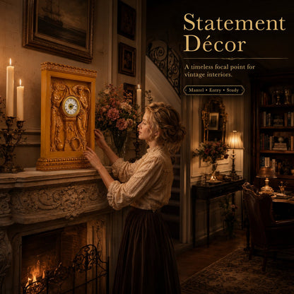 🛳️ Grand Staircase Clock Romantic Home Ornament