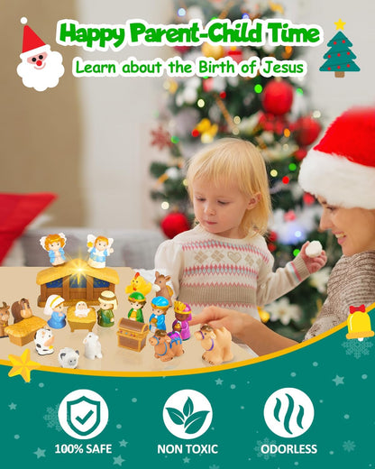 🎄🏆Christmas Hot Sale 50% Off - 2026 Nativity Advent Calendar (25pcs) 💯NONTOXIC & ODORLESS
